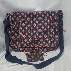 Vera Bradley Laptop Messenger Bag Mini Medallions